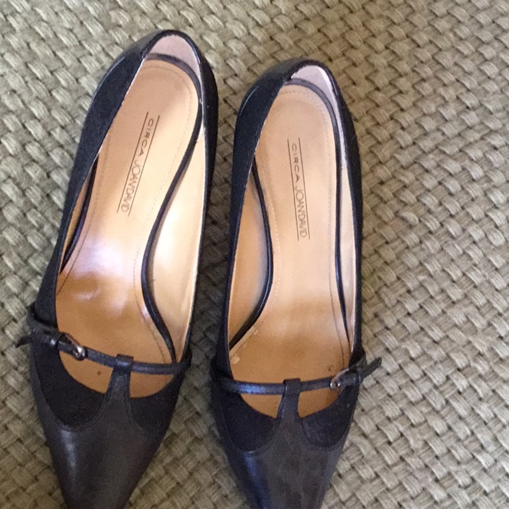 Black t strap heels